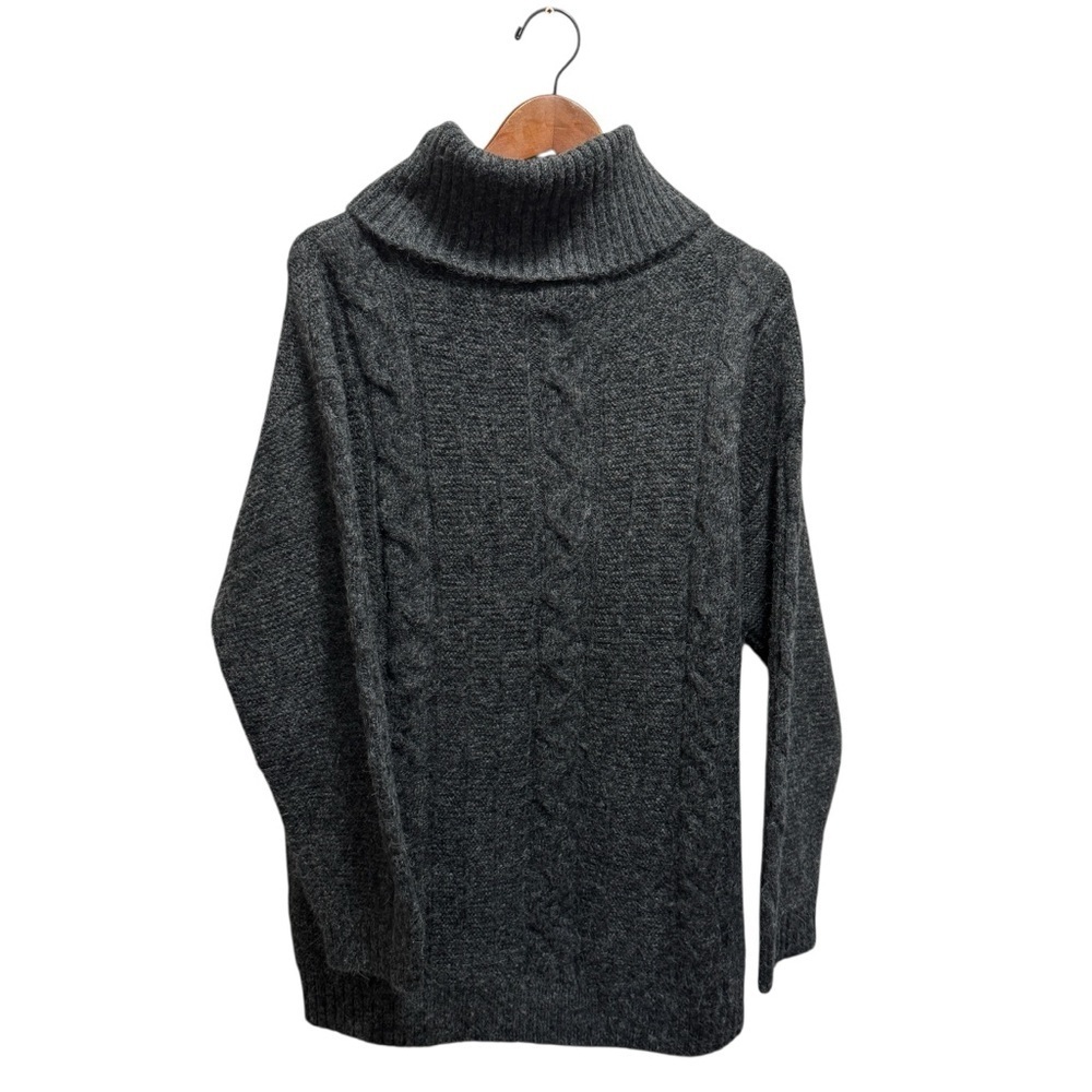 Joe Fresh Grey Wool Blend Turtleneck Sweater Size Large